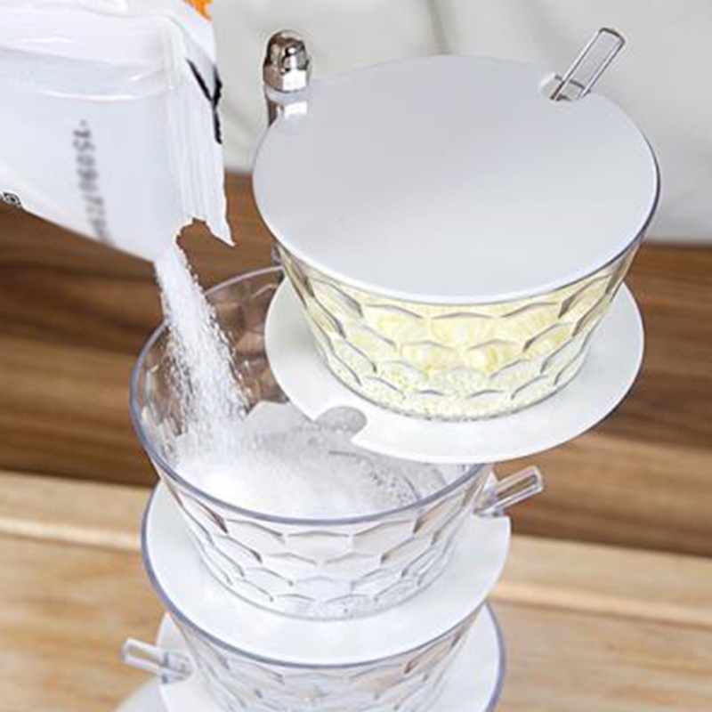Hộp Đựng Gia Vị Nhiều Tầng Có Thể Xoay Tiện Dụng Cho Nhà Bếp