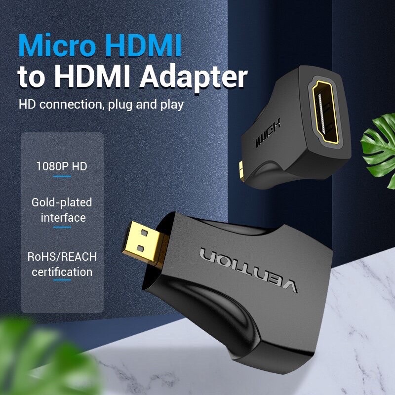 jack chuyển từ HDMI sang HD mini và HD micro chính hãng Vention