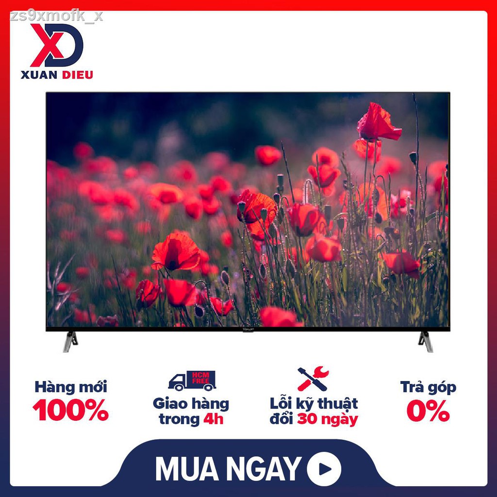 ▽✑∈Android Tivi Vsmart 4K 55 inch 55KD6800  Hệ điều hành, giao diện Android ,3 cổng HDMI ,Remote thông minh tìm kiếm bằn