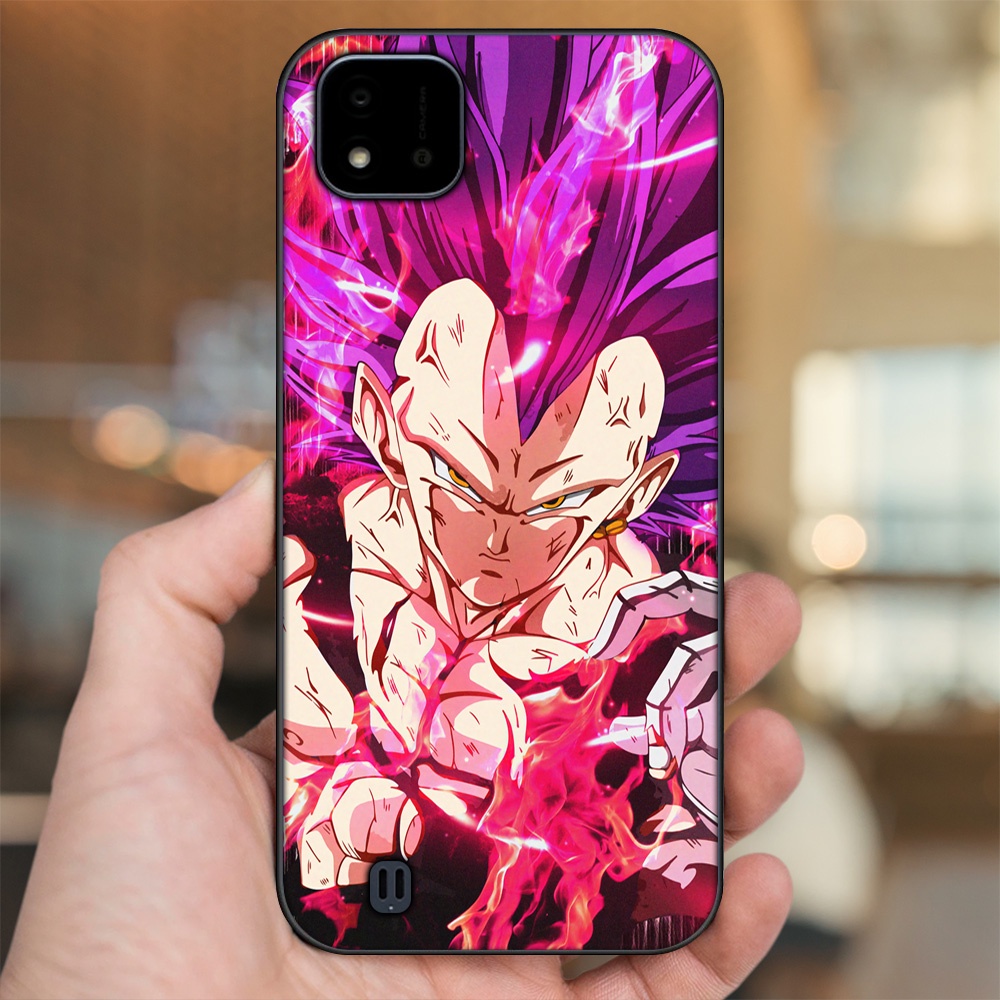 Ốp lưng Realme C11 2021, C20 viền đen in hình Vegeta Dragon Ball