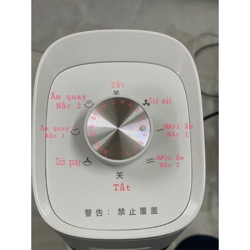 Quạt sưởi gốm không ánh sáng TCL 2000W rất êm