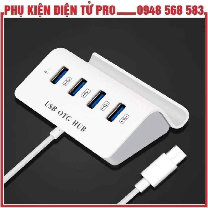 HUB USB TYPE C OTG RA 4 CỔNG USB CÓ GIÁ ĐỠ ĐIỆN THOẠI