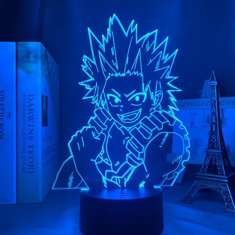 Đèn Led 3d Hình Nhân Vật Anime My Hero Academia Quà tặng remote điều khiển