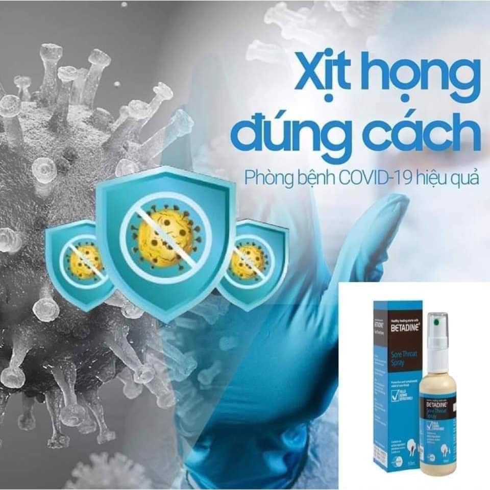 XỊT HỌNG BETADINE SORE THROAT SPRAY 50ML HÀN QUỐC