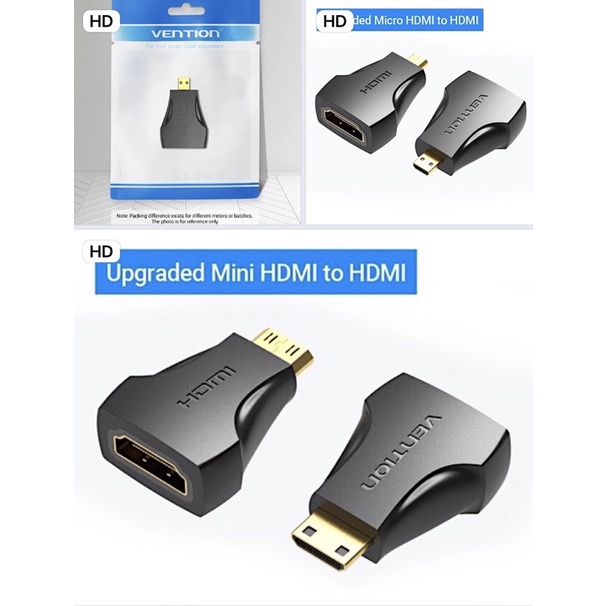 jack chuyển từ HDMI sang HD mini và HD micro chính hãng Vention