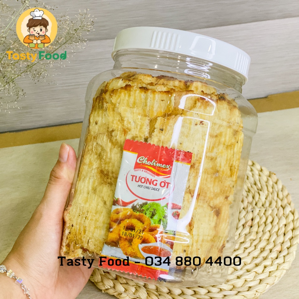 1KG Hũ Khô Cá Thiều Cán Miếng Tasty Food