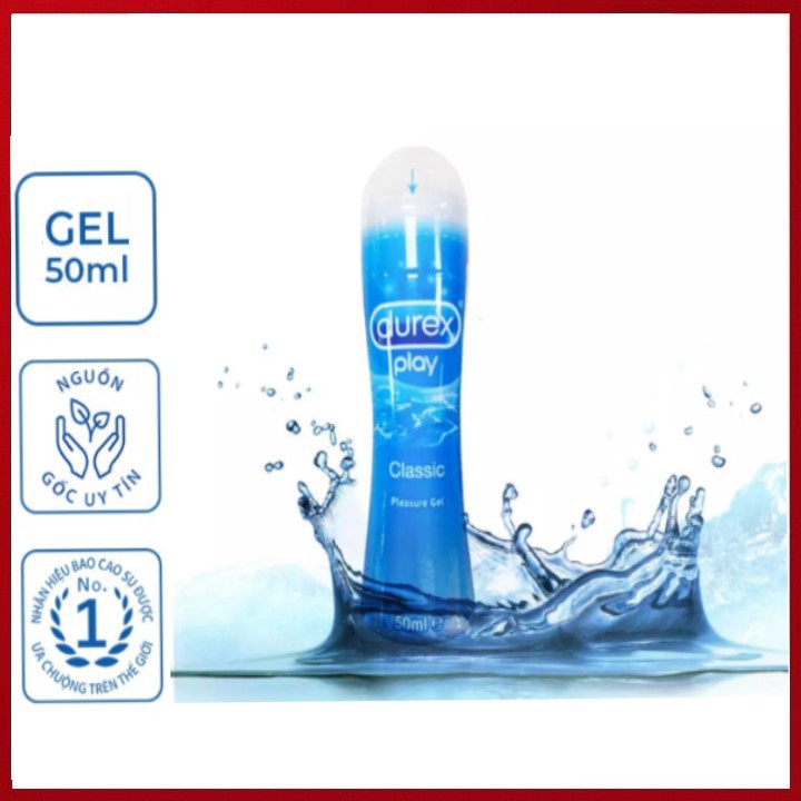 [CHÍNH HÃNG] Gel bôi trơn DUREX PLAY CLASSIC tạo độ ẩm tự nhiên - lọ 50ml