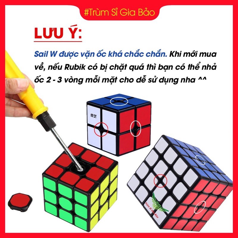 Rubik 3x3 , 2x2 , 4x4  qiyi sail w rubic 3 tầng giá rẻ khối lập phương ma thuật xoay siêu mượt , lõi cứng cáp.