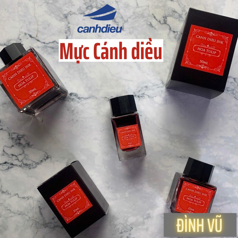 Mực viết bút máy học sinh, mực cánh diều máy bình 15ml