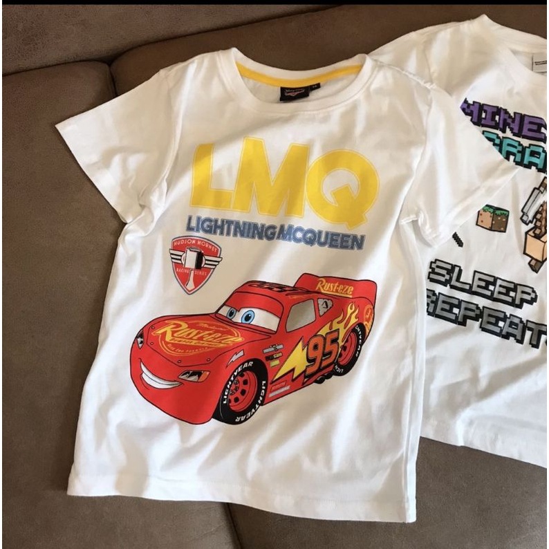 ÁO PHÔNG TRẮNG CỘC TAY THUN COTTON TQXK HÌNH SIÊU NHÂN, MICKEY, CHÓ CỨU HỘ, MINICRAF CHO BÉ TRAI