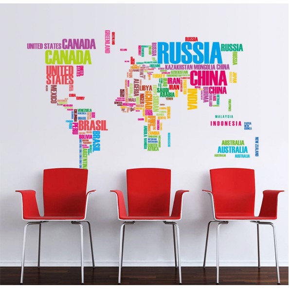 Decal trang trí chữ tạp chí