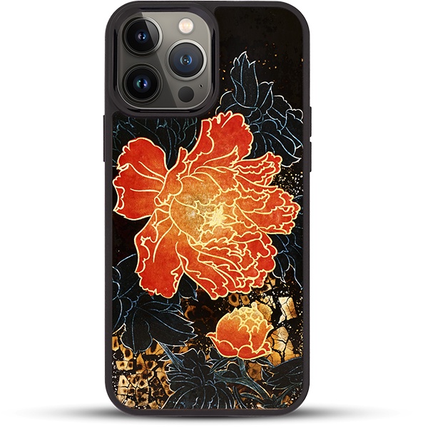 Ốp điện thoại cho iPhone 13 Pro / 13 Pro Max mẫu Mẫu Đơn Phú Quý thương hiệu La Sonmai