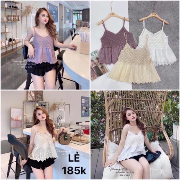 Bán sỉ Áo 2s ren phối thô boil siêu đẹp💕video💕