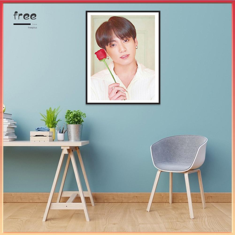 Bộ Tranh Đính Đá Tự Làm Họa Tiết Thành Viên Nhóm Nhạc Bts Thời Thượng