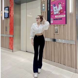 Ao crop nút rã ngực 0364