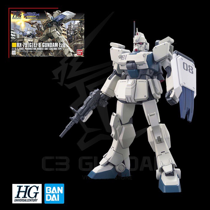 [BANDAI] MÔ HÌNH LẮP RÁP GUNDAM HG 155 1/144 RX-79[G]EZ-8 GUNDAM EZ8 HGUC GUNPLA CHÍNH HÃNG NHẬT BẢN