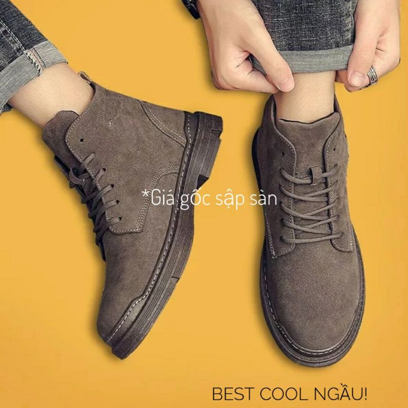Giày boot nam <<SIÊU XỊN XÒ>> da mềm cao cấp (nâu đậm) | BigBuy360 - bigbuy360.vn