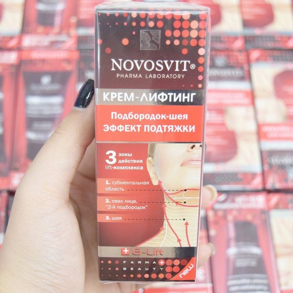 Kem nâng cằm cổ và thon gọn mặt novosvit pharma nga