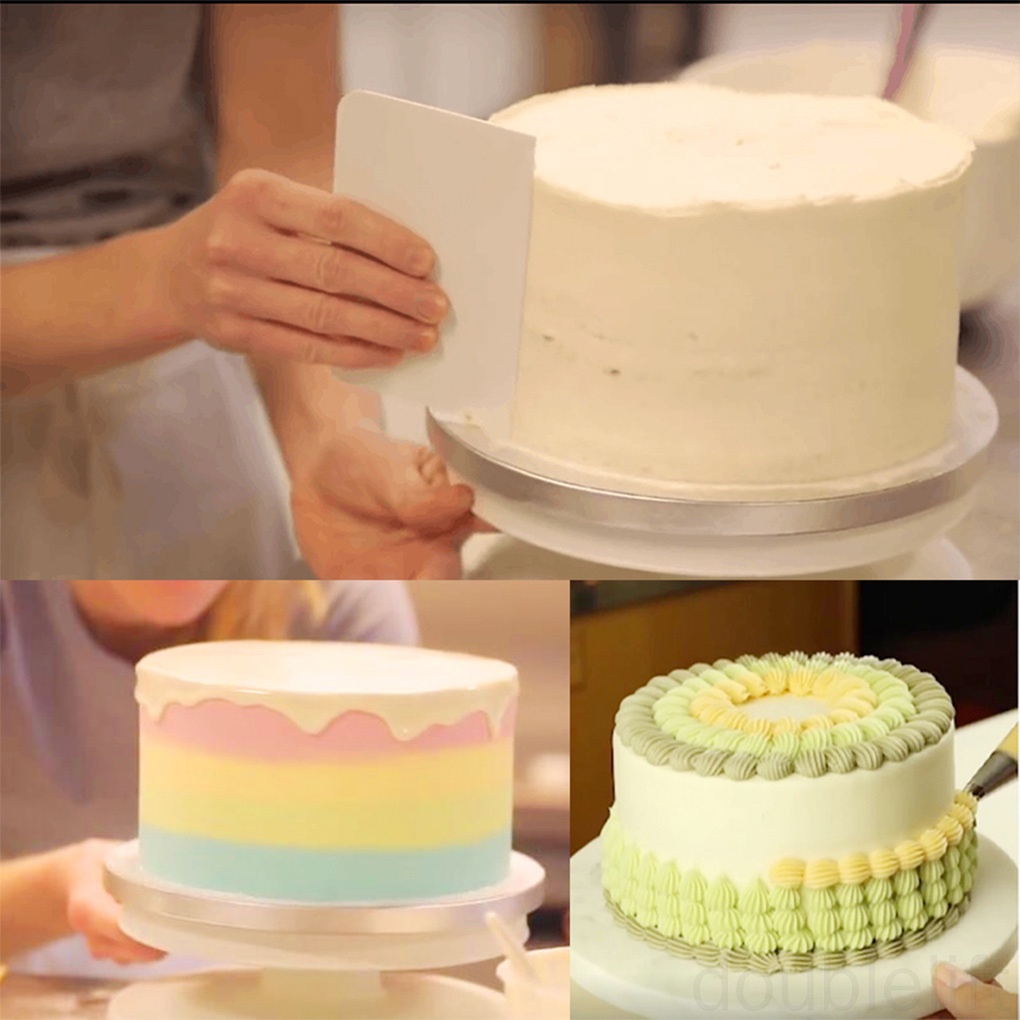 Bàn Xoay Làm Bánh Bằng Nhựa Pp 28cm Chống Trượt Tiện Dụng