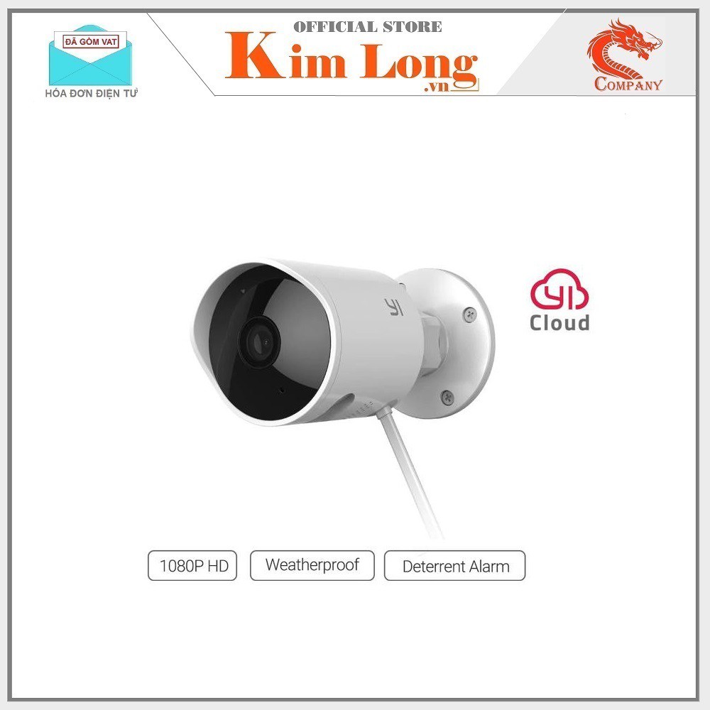 [Mã ELCA5 giảm 7% đơn 500K] Camera giám sát Yi Outdoor 1080P-EU Ngoài trời Chống nước H30 - Digiworld Phân phối | BigBuy360 - bigbuy360.vn