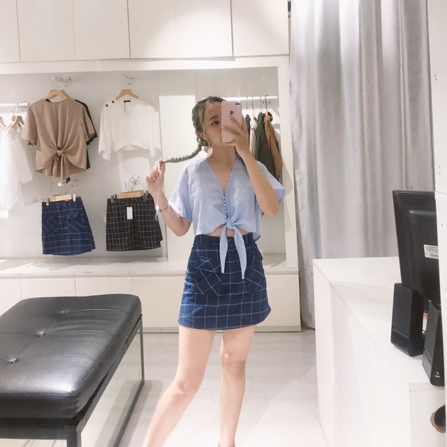 Chân váy caro túi  CALIE STORE