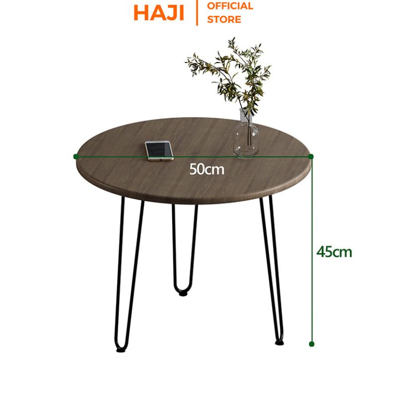 Bàn trà phòng khách thiết kế cạnh bo tròn thẩm mỹ chống nước tuyệt đối thương hiệu HAJI C63
