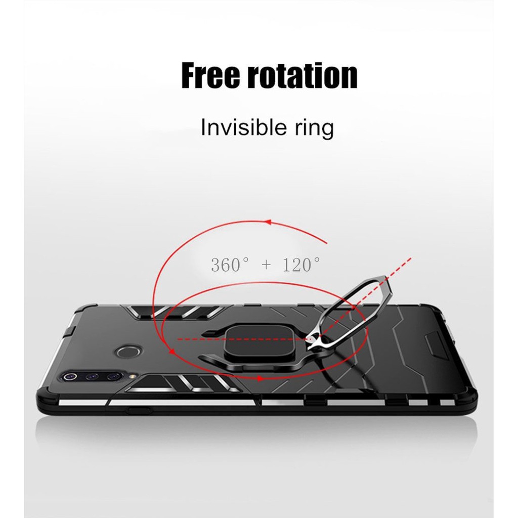 Ốp điện thoại chống sốc cho Xiomi Xiaomi Poco Phone PocoPhone Poco F2 Pro F2Pro phone case anti crack antishock hard case for pocof2pro shockproof armor ring holder TPU PC casing armor anti shock cases back cover with stand