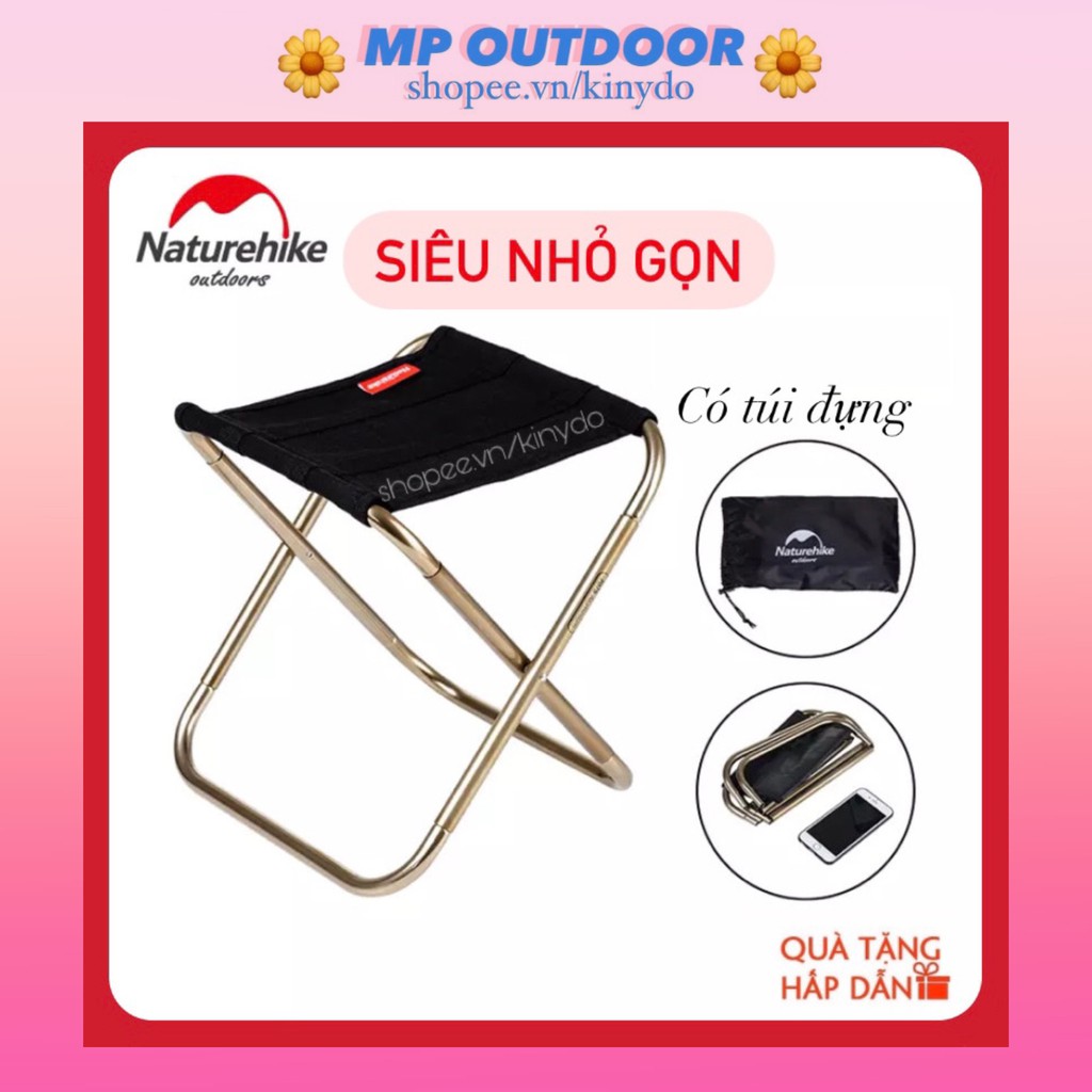 GHẾ ĐẨU XẾP GẤP DI ĐỘNG NGOÀI TRỜI CÂU CÁ SIÊU GỌN SIÊU NHẸ TIỆN DỤNG NATUREHIKE NH17Z012-L