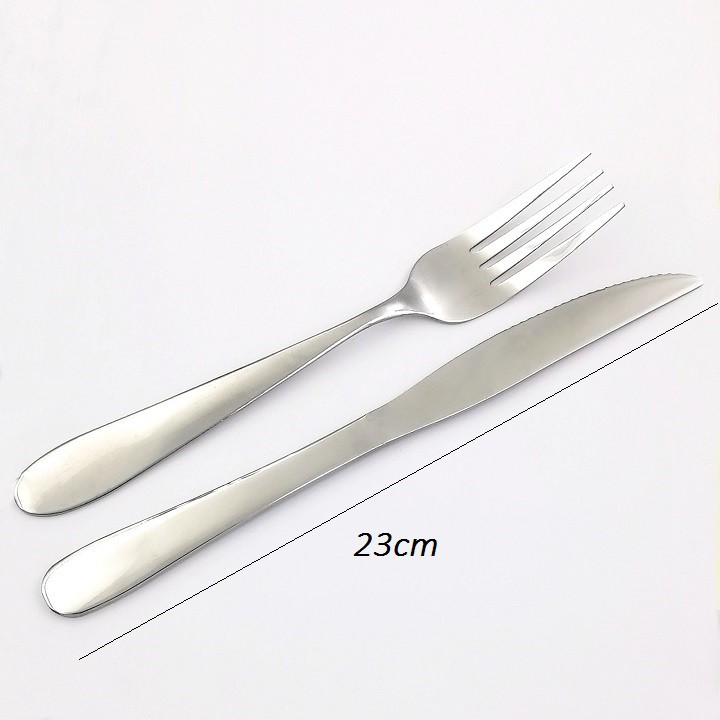 Dao dĩa ăn bít tết bộ 3 món inox cao cấp sáng bóng bền đẹp