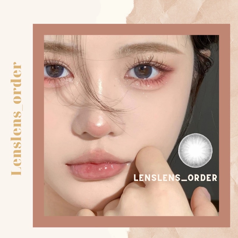 Kính Áp Tròng Lens Mắt Xám Trong Siêu Tự Nhiên Đủ Độ Cận