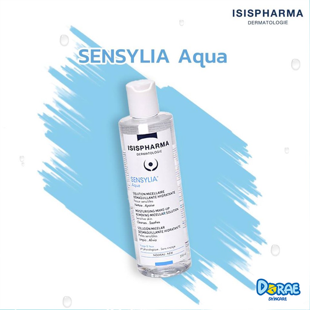 ✅[Hàng Auth_Giá Sỉ] Nước tẩy trang, dưỡng ẩm cho da nhạy cảm và da thường ISIS Pharma Sensylia Aqua (250ml)