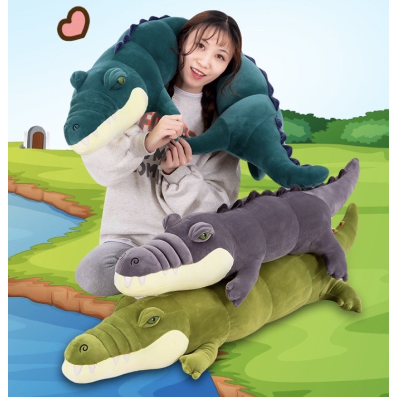 Cá Sấu Bông✨Siêu Rẻ✨Gối ôm cá sấu khổng lồ,hàng chất lượng cao,vải mềm mịn đàn hồi co dãn 4 chiều