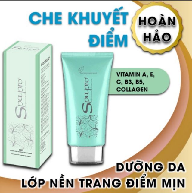 Kem trang điểm trắng da thảo mộc Spapro 40g