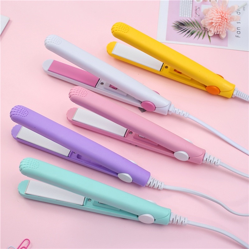 Máy duỗi ép mini tạo kiểu tóc kèm hộp nhựa tiện lợi