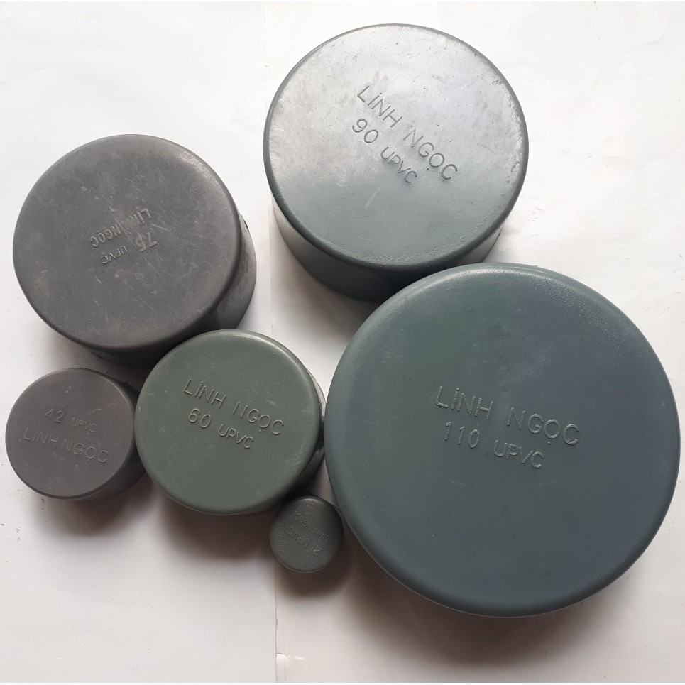 Bịt ống PVC 21.27.34.42.48.60.75.90 mm