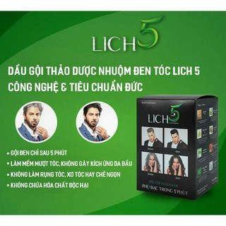 Dầu Gội Thảo Dược Đen Tóc LICH5