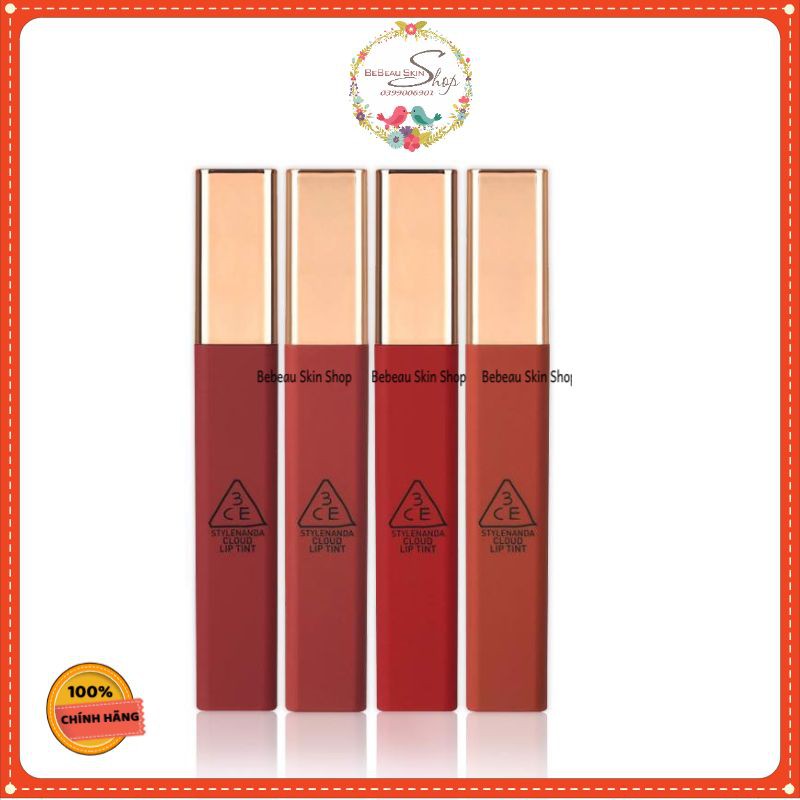 SON KEM LÌ 3CE CLOUD LIP TINT Mịn Nhẹ Như Mây 4g [ BEBEAUSKINSHOP ]