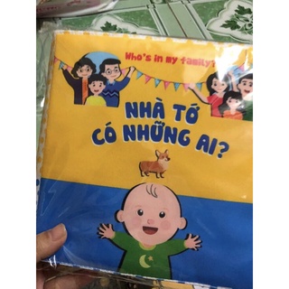 SÁCH VẢI tương tác kích thích đa giác quan- Nhà tớ có những ai