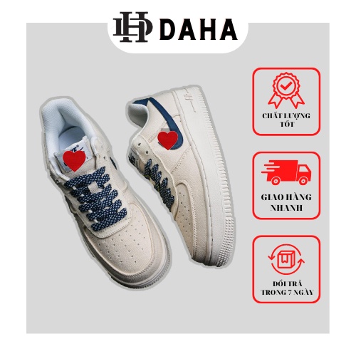 Giày thể thao nam nữ Air Force 1 vải. Giày sneaker nam nữ AF1 vải cổ thấp, Full Bill tặng box bảo vệ