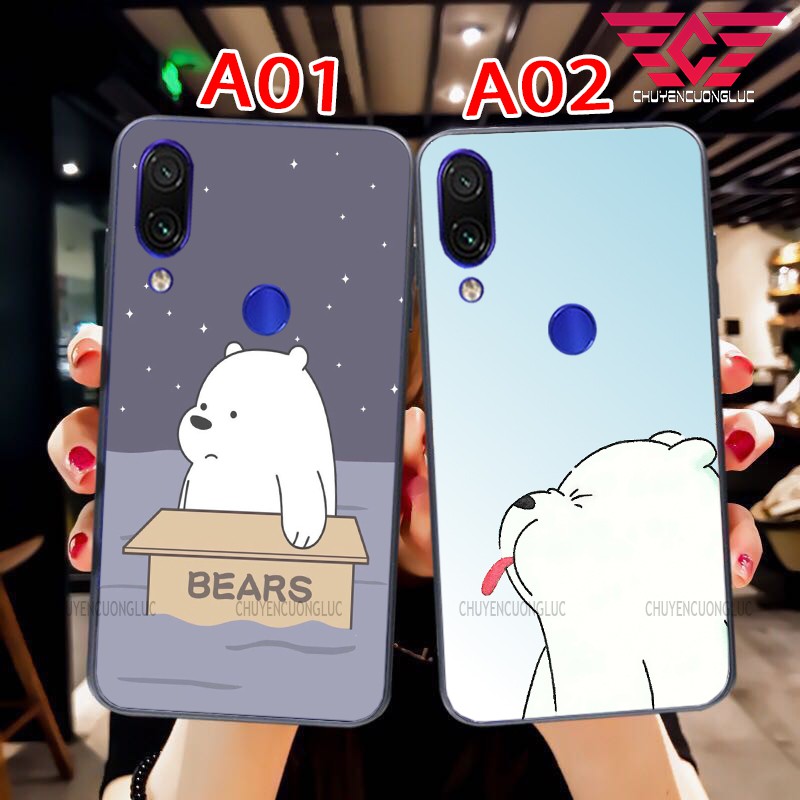 ỐP LƯNG XIAOMI REDMI 7/ NOTE 7/ 7 PRO IN HINH WE BARE BEARS ĐÁNG YÊU