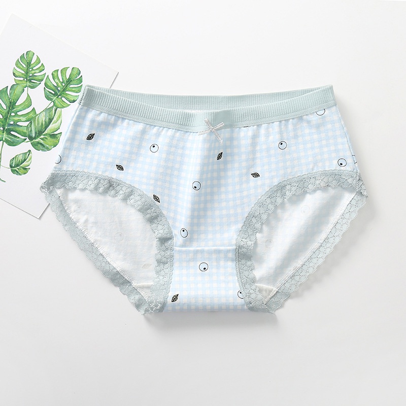 Combo 5 quần lót nữ, chip cho tuổi teen dễ thương cotton kháng khuẩn thông thoáng từ 35-55kg