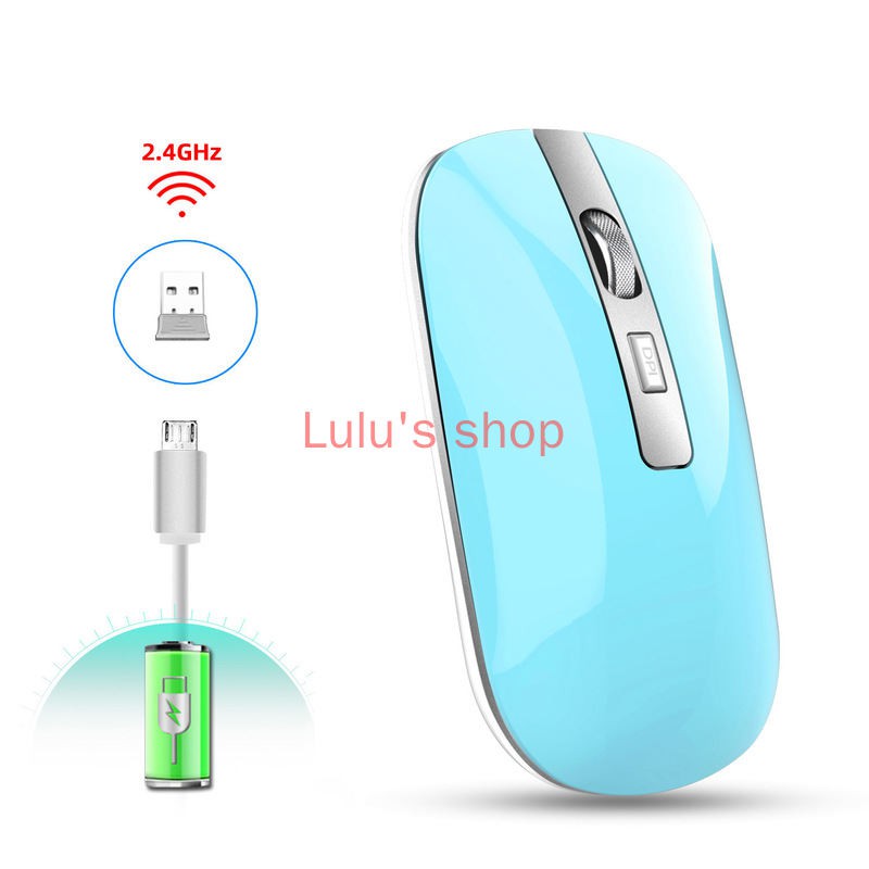 Chuột không dây có thể sạc lại M30 Con lăn kim loại im lặng Chuột văn phòng 2.4G 500 mA tích hợp pin kho