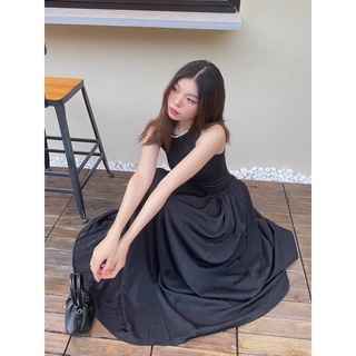 [Order- Sẵn] Đầm midi dáng dài sát nách