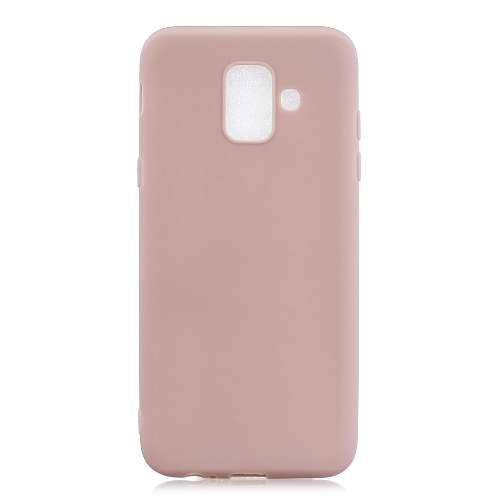 For Samsung S9 A6 J4 J6 Plus 2018 Solid Color Matte Soft TPU case