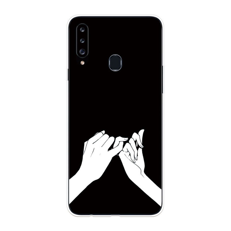 Ốp Lưng Samsung Galaxy A10S A20S A20E A30S A50S A70S TPU mềm Case Cá tính đen tuyền Two