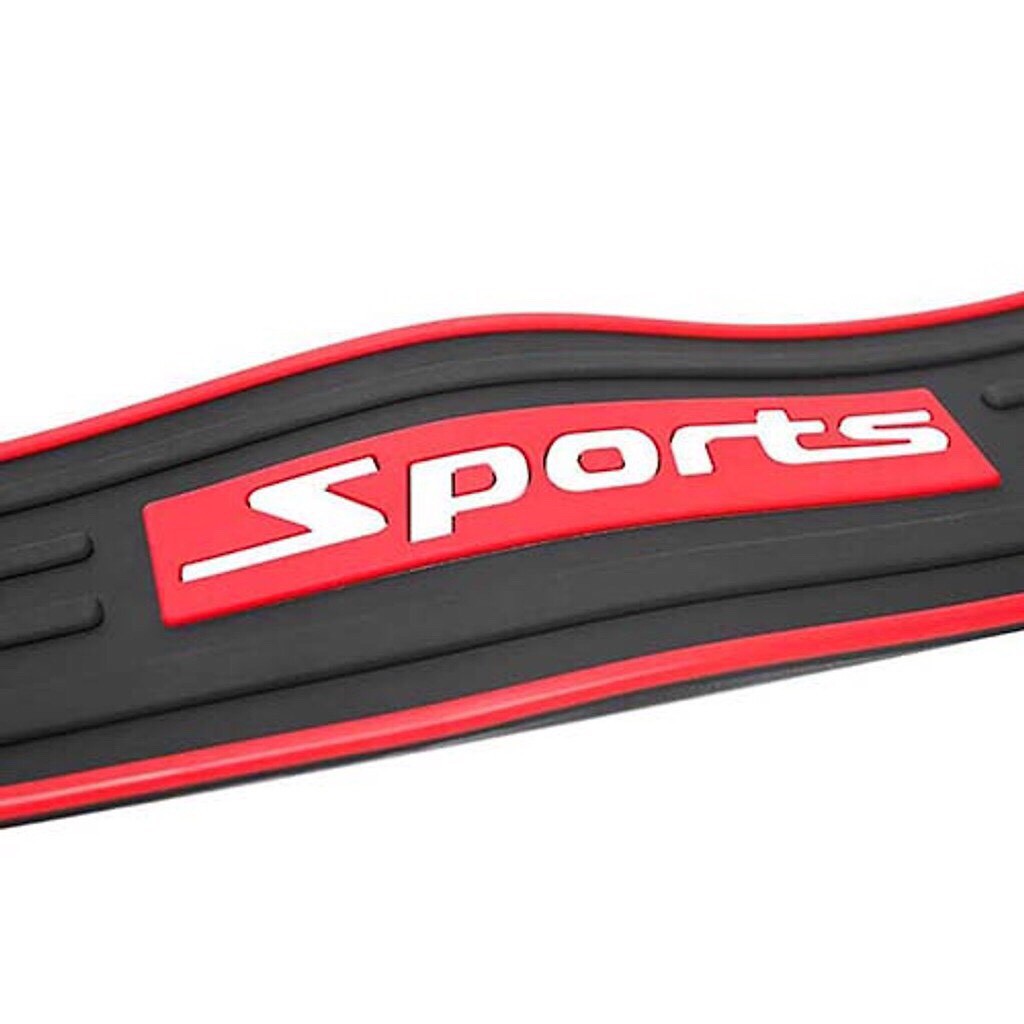 [FREESHIP] Bộ 4 miếng nẹp cửa cao su xe hơi, miếng dán chống xước ô tô, ốp bậc cửa ô tô - mẫu chữ Sport