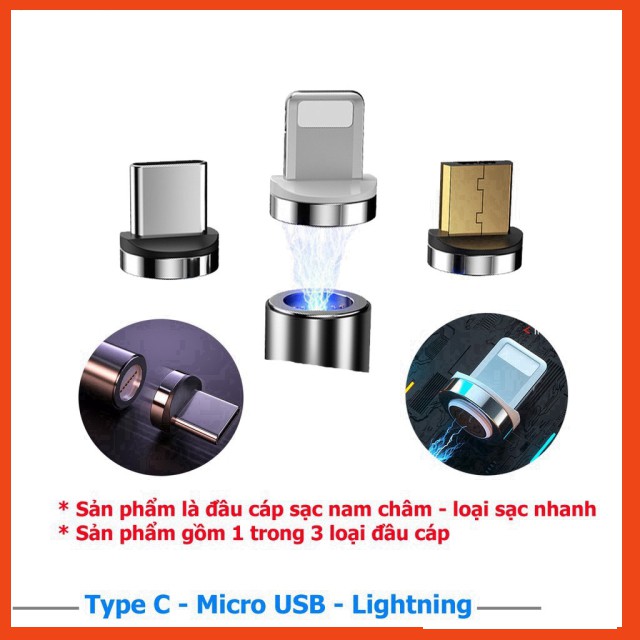 Đầu sạc rời của cáp nam châm chân Micro