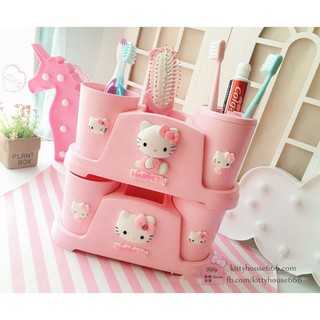 🌻HỘP CẮM BÀN CHẢI KÈM LY 🎀 KITTY HOUSE