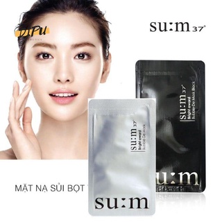 Mặt nạ sủi bọt sum bright award mặt nạ thải độc sum 37 trắng và đen 2ml/gói