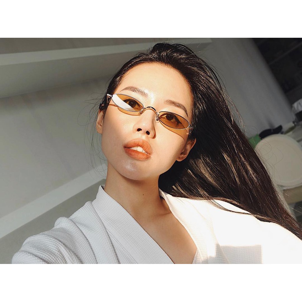 Kính râm kính mát nam nữ nhỏ xíu oval Sơn Tùng MTP